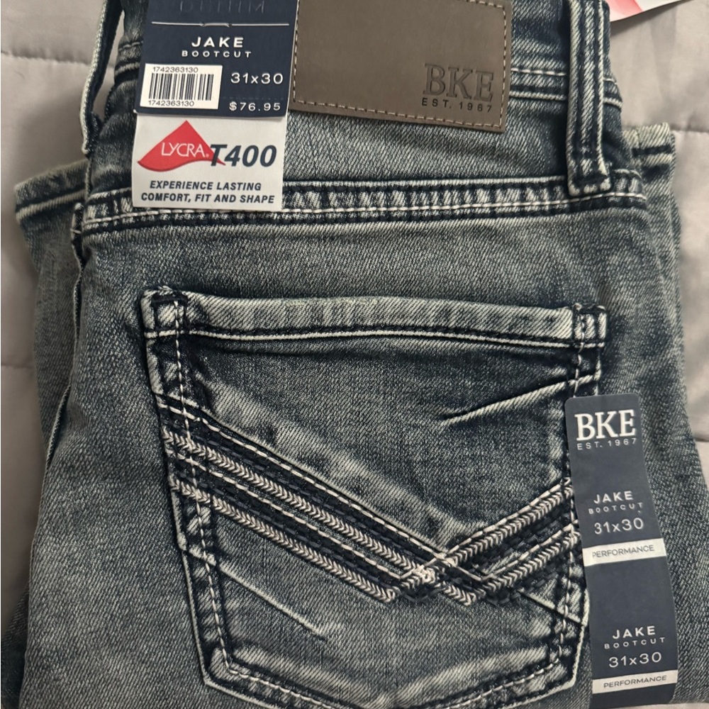 BKE Jake Bootcut Jeans in Classic Blue